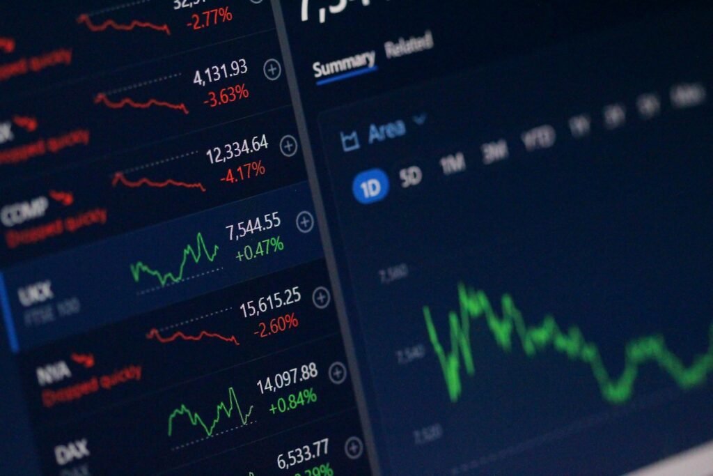 Financial chart representing usage-based pricing