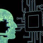 Silhouette of a head over a circuit board, representing autonomous AI agents