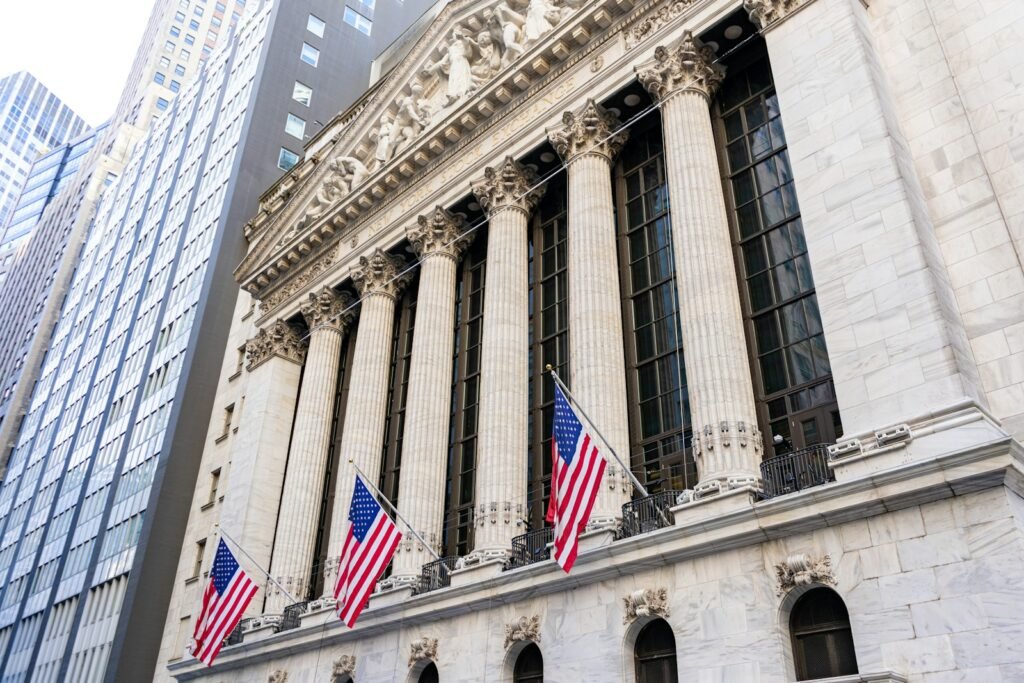 Facade of the New York Stock Exchange building